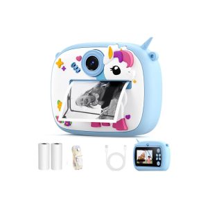 Kids camera instant print Unicorn Blue