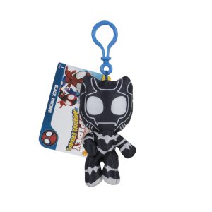 Jazwares Super Heroes: Marvel - Spidey & his Amazing Friends Clip-On Plush - Black Panther (3 Inch)