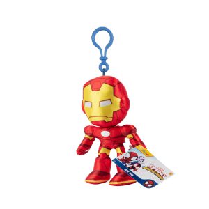 Jazwares Super Heroes: Marvel - Spidey & his Amazing Friends Clip-On Plush - Spin (Miles Morales) (3 Inch)