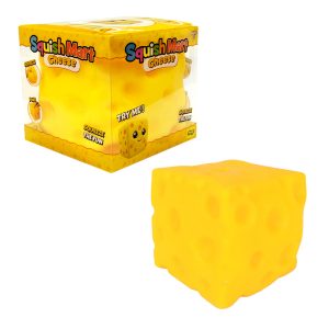 Squish Mart Jumbo Cheese Squishy TPR CDU6PCS