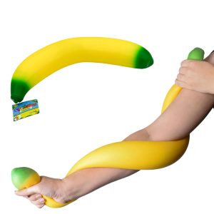 Squish Mart Jumbo Banana Squishy TPR CDU6PCS