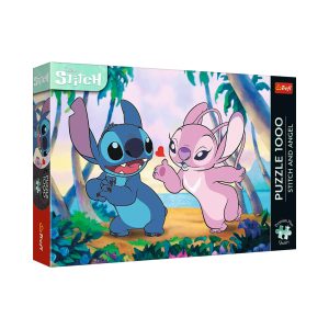 Trefl Puzzles - 1000 Premium Plus - Stitch & Angel_FSC Mix 70% / Disney Lilo&Stitch