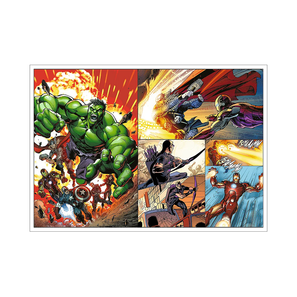 Trefl Puzzles - 4x250 - Heroic days / Disney Marvel The Avengers_FSC Mix 70% - Image 3