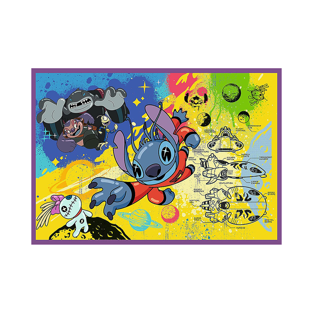 Trefl Puzzles - 4x250 - Amazing Stitch / Disney Lilo&Stitch_FSC Mix 70% - Image 2