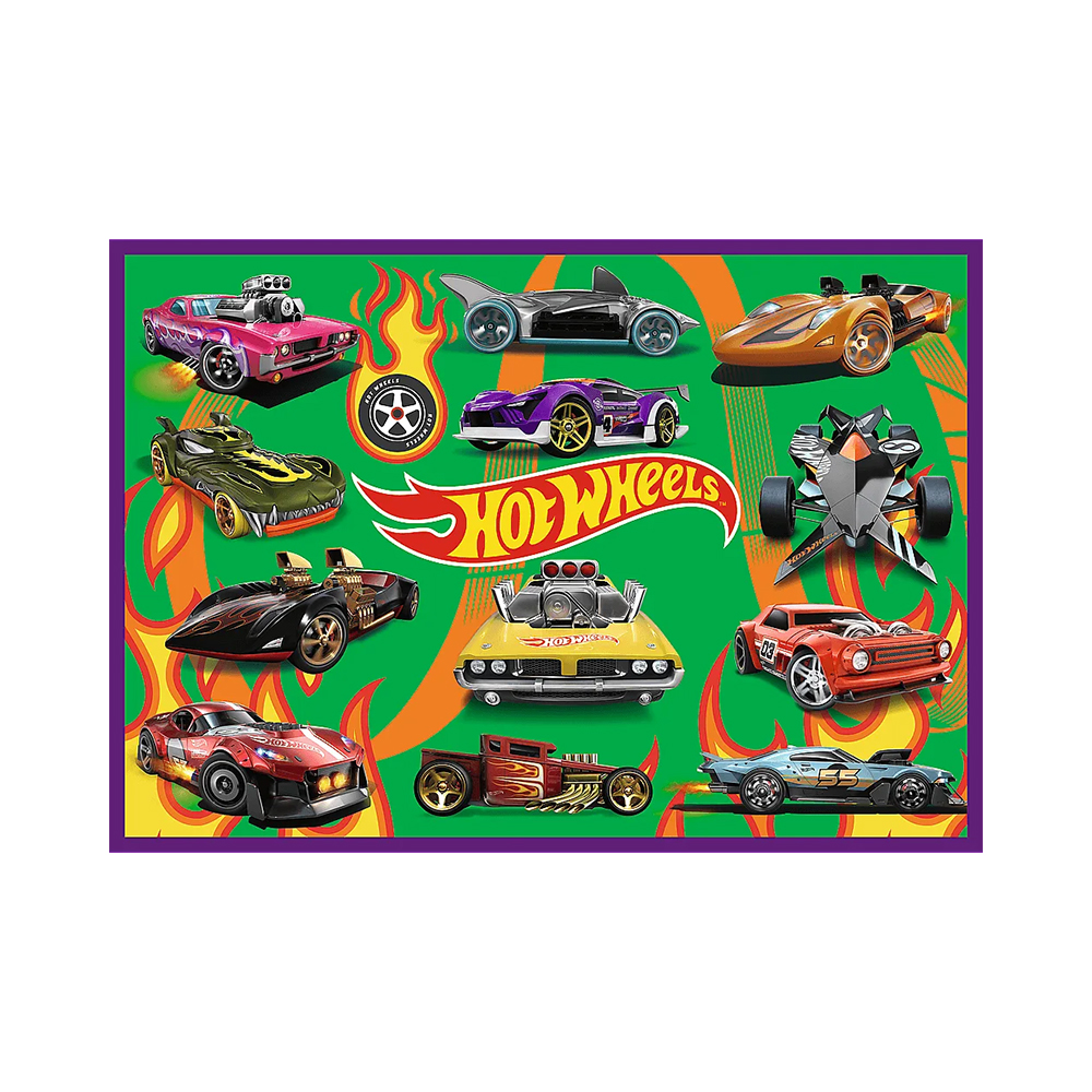 Trefl Puzzles - 4x250 - Racing cars / Mattel Hot Wheels_FSC Mix 70% - Image 4