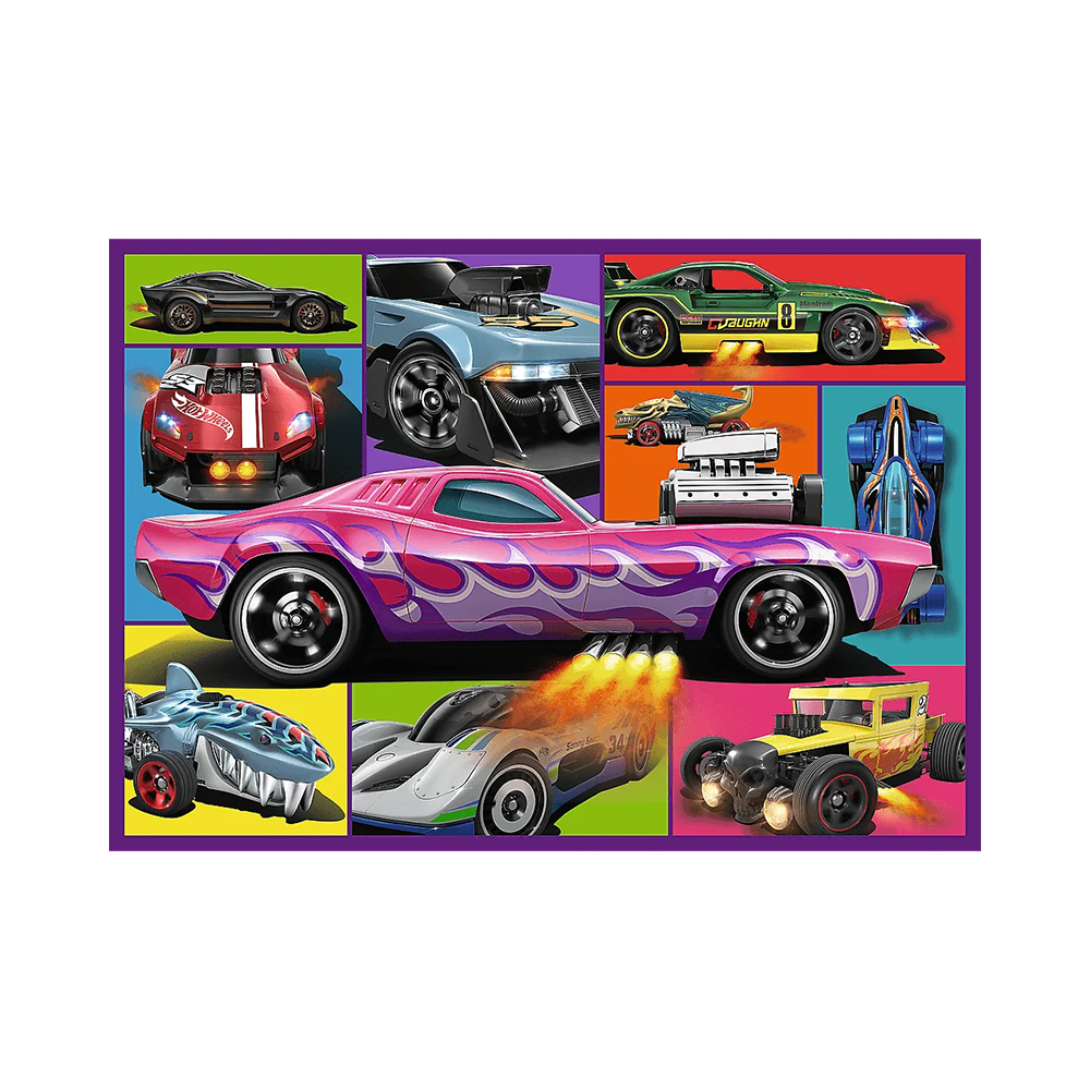Trefl Puzzles - 4x250 - Racing cars / Mattel Hot Wheels_FSC Mix 70% - Image 5