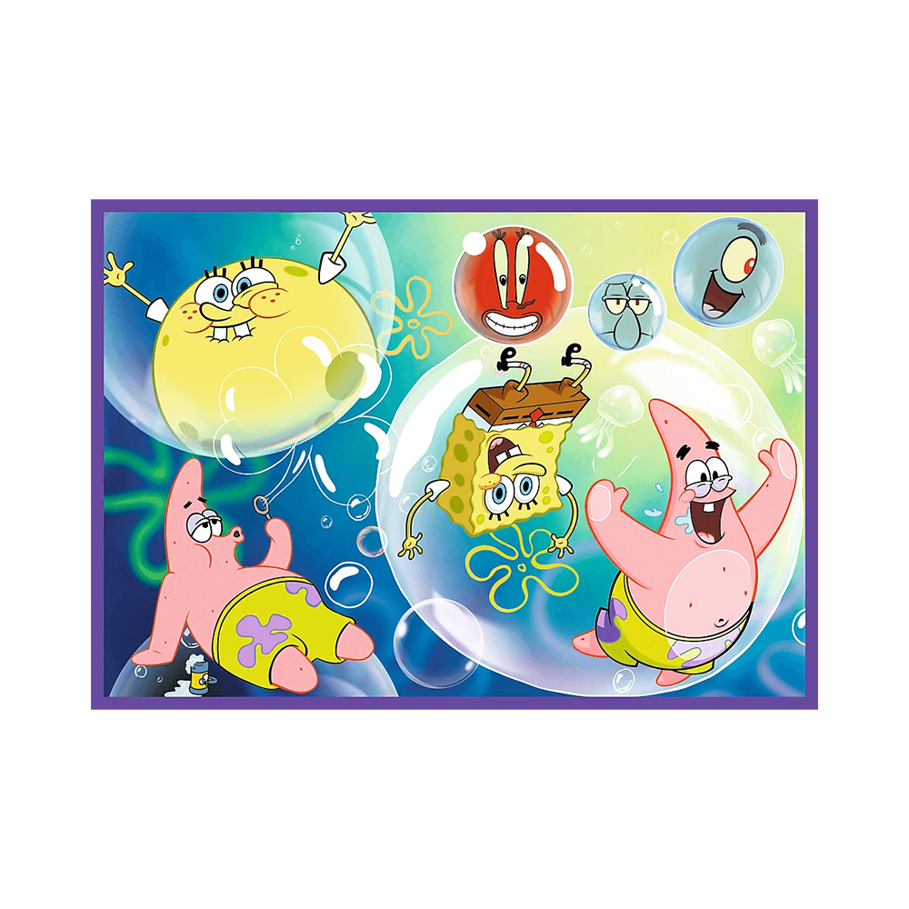 Trefl Puzzles - 4x250 - Crazy world of Spongebob / Viacom Spongebob_FSC Mix 70% - Image 4