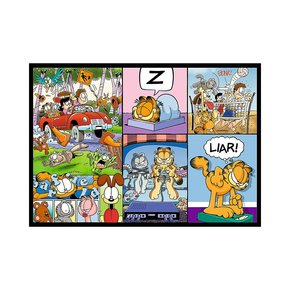 Trefl Puzzles - 4x250 - Garfield doesnt like Mondays / Garfield_FSC Mix 70% - Image 2