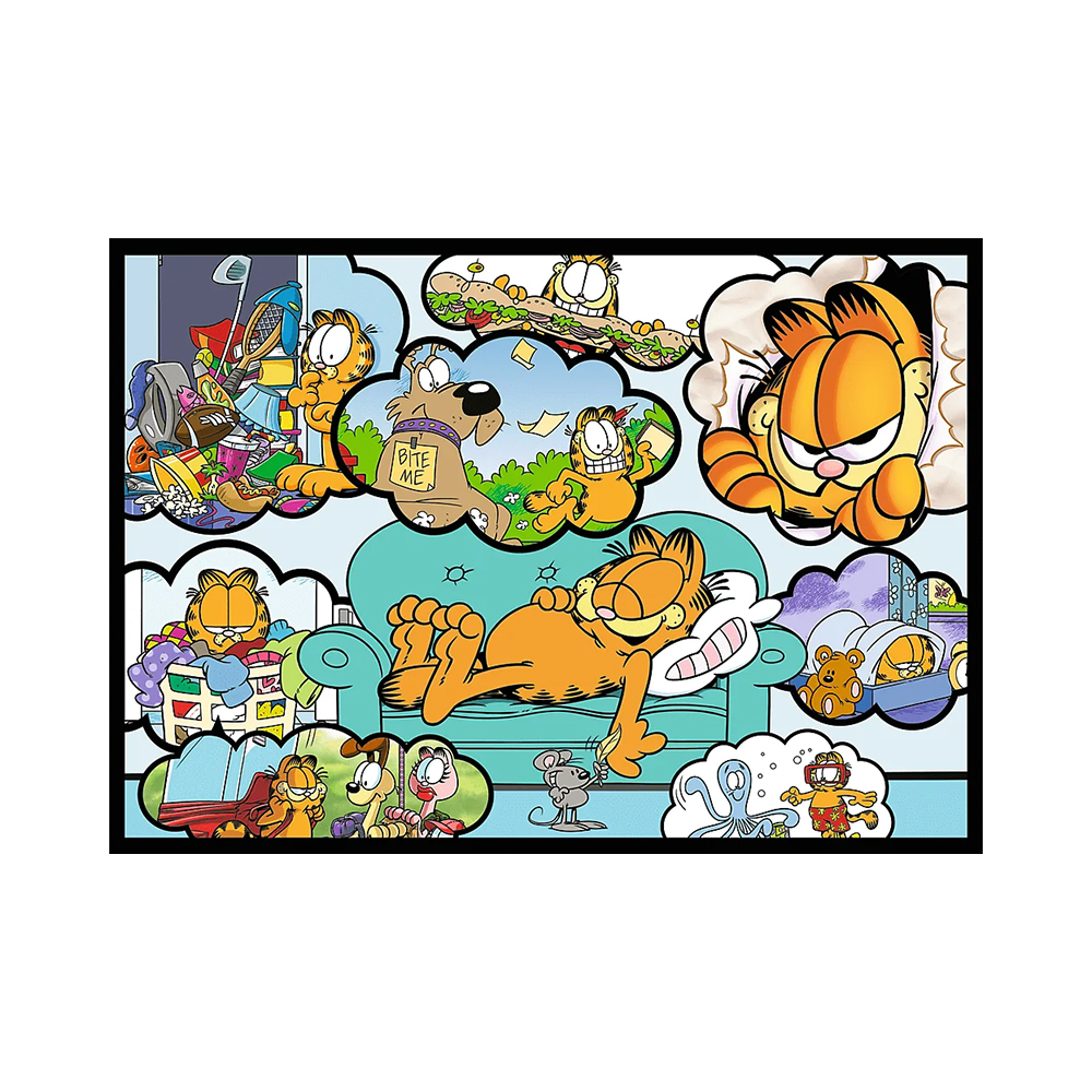 Trefl Puzzles - 4x250 - Garfield doesnt like Mondays / Garfield_FSC Mix 70% - Image 5