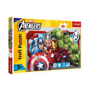 Trefl Puzzle - Super House: Marvel - Avengers Always Fair (24 Maxi PCS)
