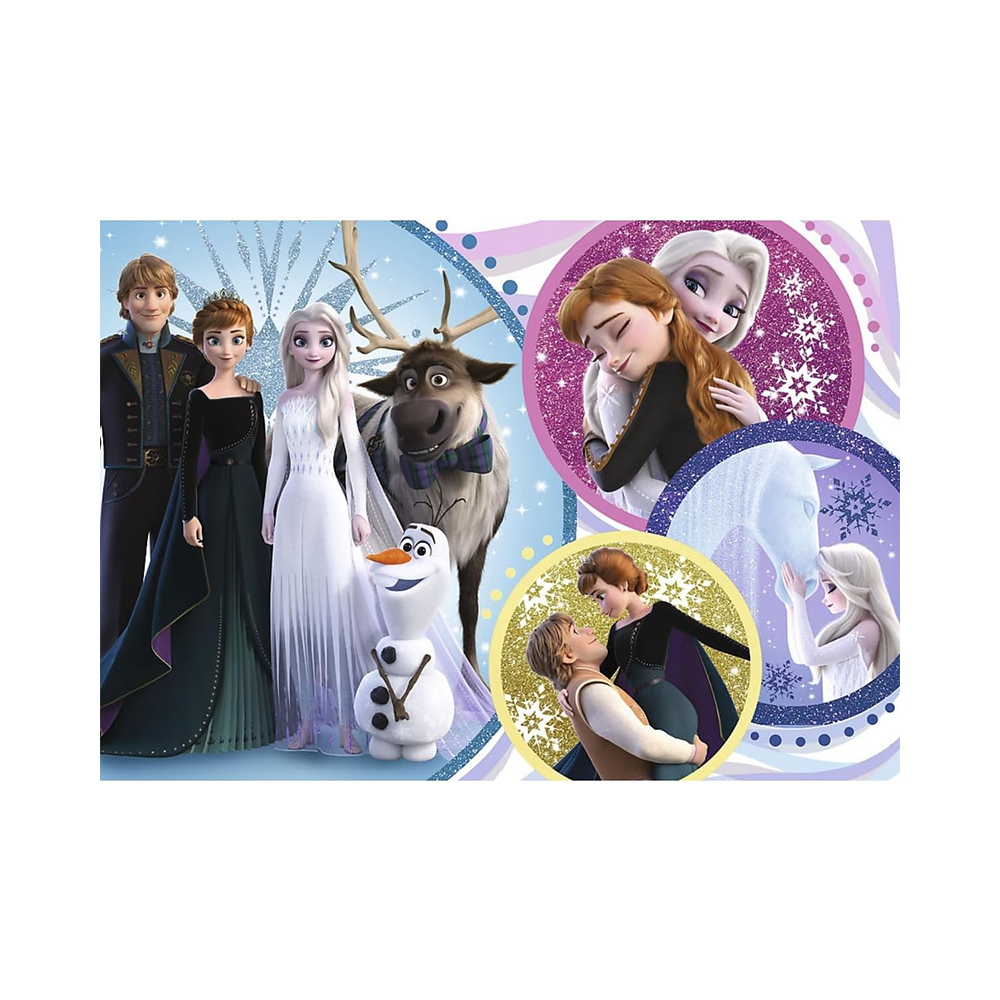 Trefl Puzzles - 100 Glitter - In the glow of love / Disney Frozen 2 - Image 2