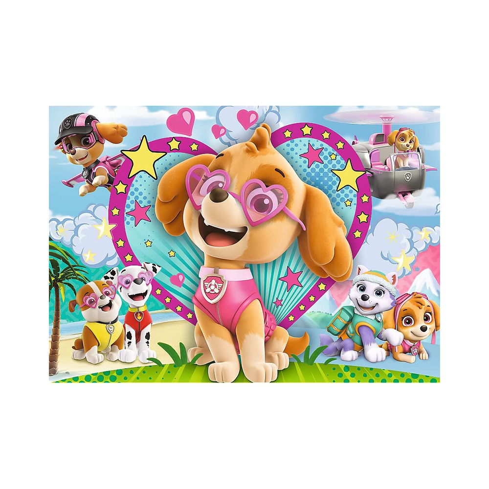 Trefl Puzzles - 100 Glitter - In the glow of Skye / Viacom Paw Patrol - Image 2