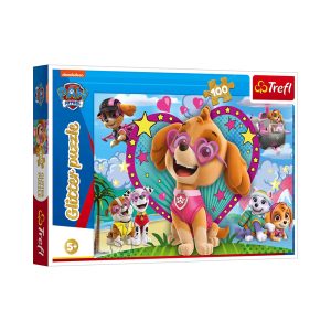 Trefl Puzzles - 100 Glitter - In the glow of Skye / Viacom Paw Patrol