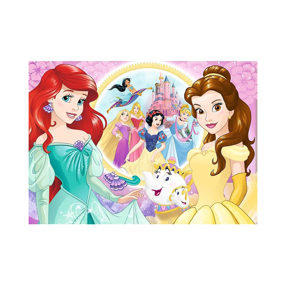 Trefl Puzzles - 100 Glitter - Memories of Bella and Ariel / Disney Princess - Image 2