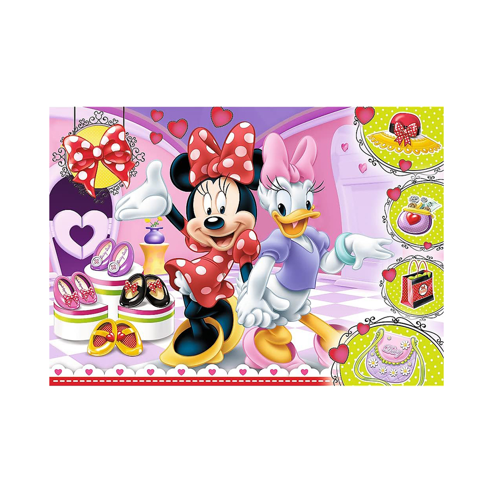 Trefl Puzzles - 100 Glitter - Minnie and trinkets / Disney Minnie - Image 2