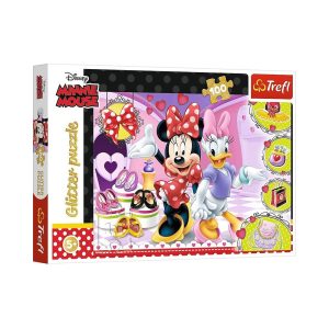 Trefl Puzzles - 100 Glitter - Minnie and trinkets / Disney Minnie