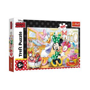 Trefl Puzzles - 100 - Minnie in beauty parlous / Disney Minnie_FSC Mix 70%