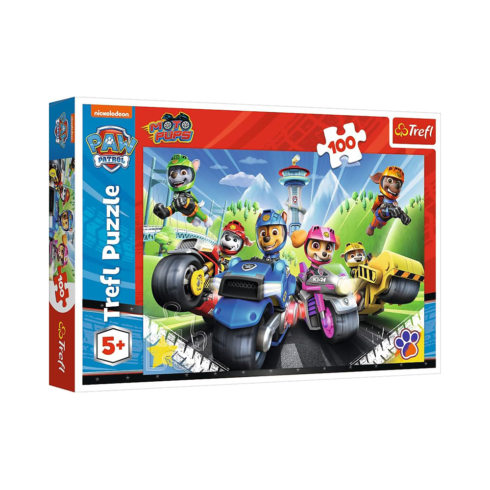 Trefl Puzzles - 100 - Paw Patrol on motorbikes / Viacom PAW Patrol