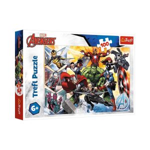 Trefl Puzzles - 100 - The power of the Avengers / Disney Marvel The Avengers