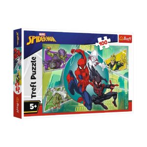 Trefl Puzzle - Super House: Marvel - Spider-Man - Spider Mask (100 PCS)