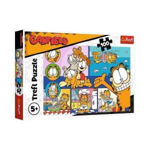 Trefl Puzzles - 100 - Lazy Garfield / Garfield_FSC Mix 70%