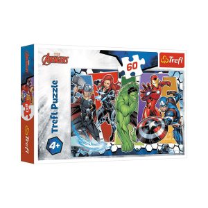Trefl Puzzles - 60 - The Avengers Invincible / Disney Marvel The Avengers