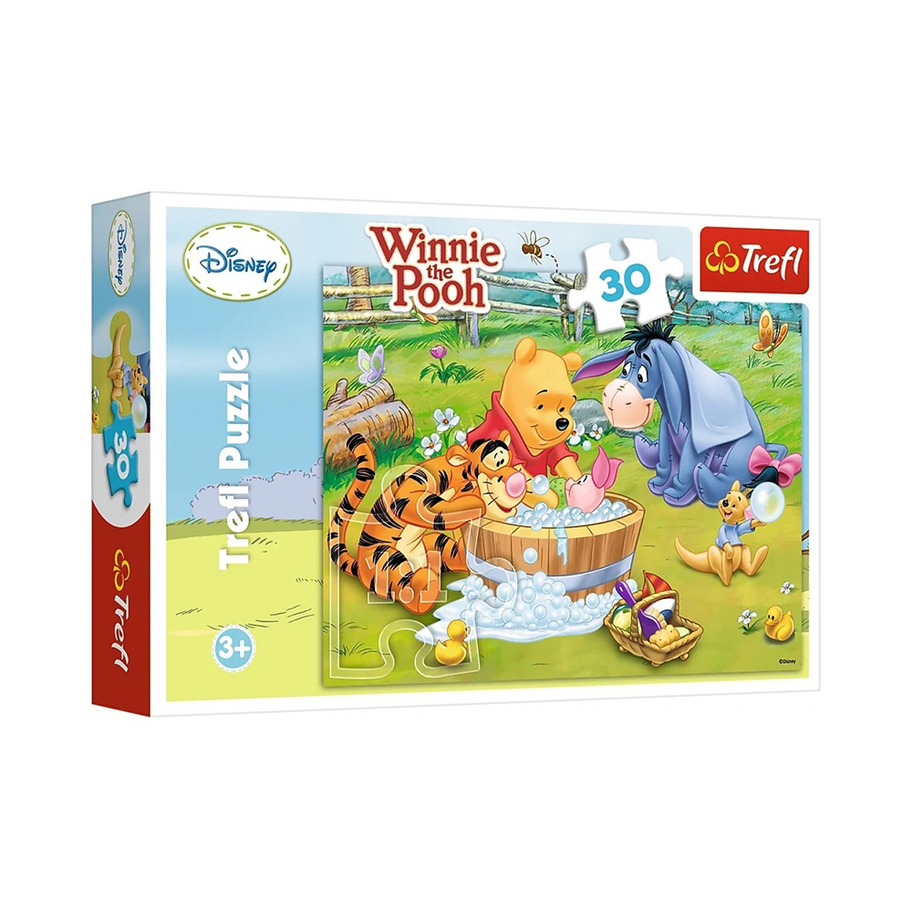 Trefl Puzzles - 30 - Piglet is taking a bath / Disney Winnie the Pooh