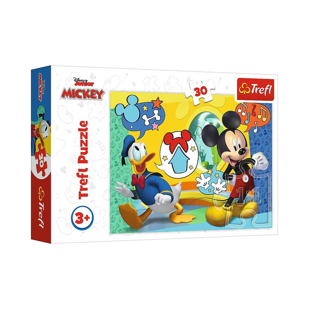 Trefl Puzzles - 30 - Mickey Mouse and Funhouse / Disney Mickey Mouse Funhouse