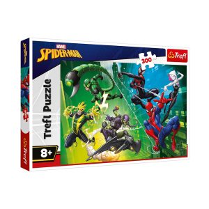 Trefl Puzzle - Super House: Marvel - Spider-Man In a Spiders Web (300 PCS)