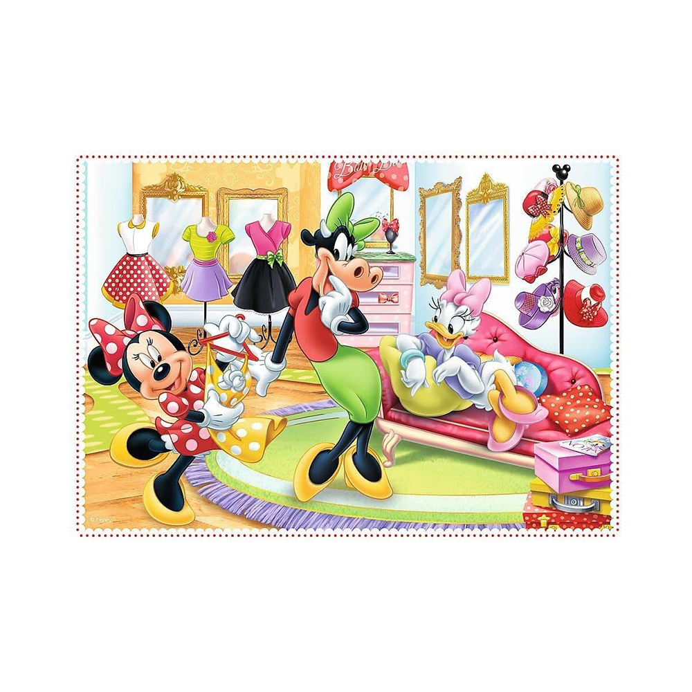 Trefl Puzzles - 4in1 (12, 15, 20, 24) - Minnie with friends / Disney Minnie - Image 2