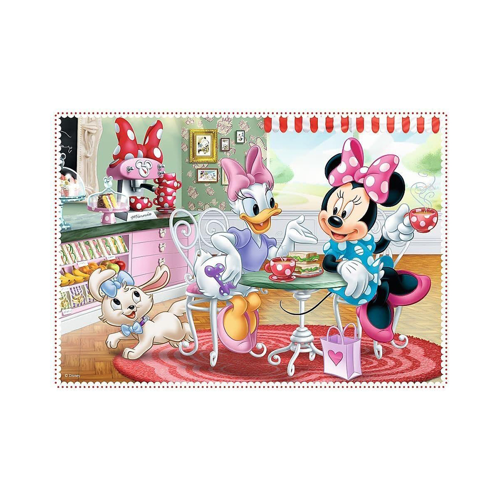Trefl Puzzles - 4in1 (12, 15, 20, 24) - Minnie with friends / Disney Minnie - Image 5