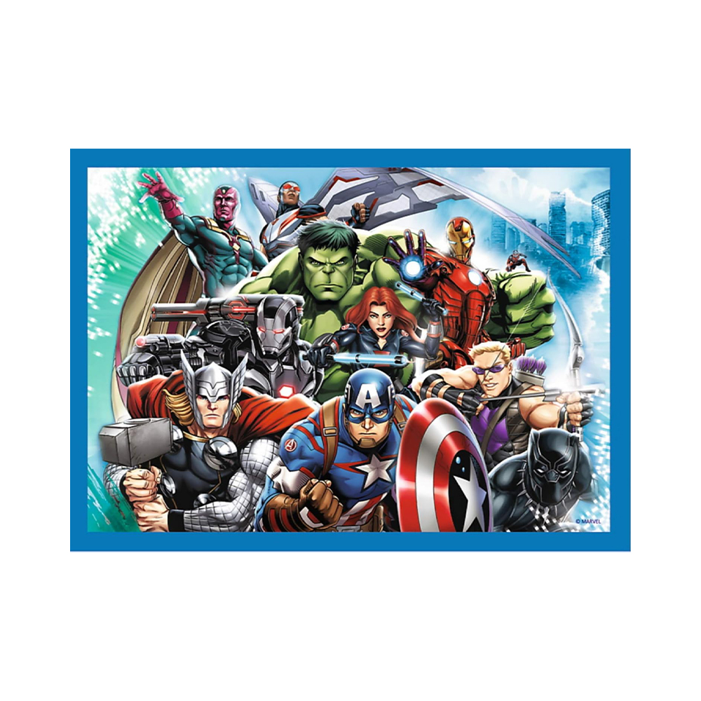 Trefl Puzzles - 4in1 - Brave Avengers / Disney Marvel The Avengers - Image 2