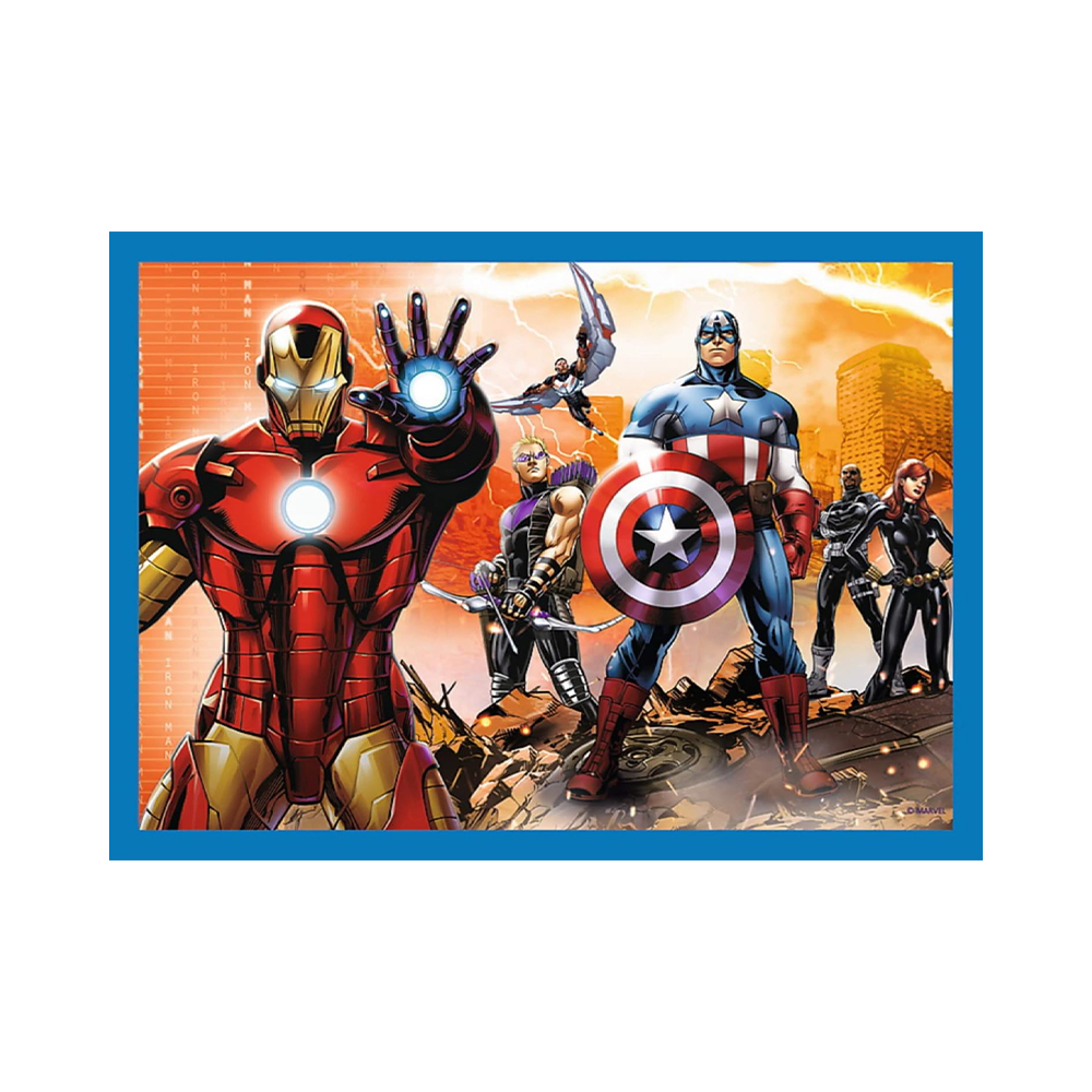 Trefl Puzzles - 4in1 - Brave Avengers / Disney Marvel The Avengers - Image 3