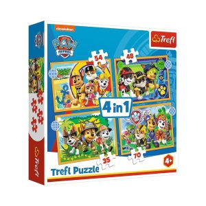 Trefl Puzzles - 4in1 - Holiday Paw Patrol / Viacom PAW Patrol