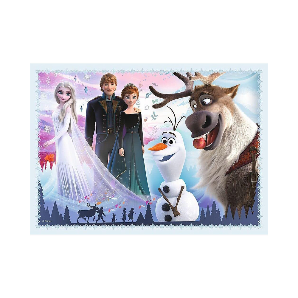 Trefl Puzzles - 4in1 - Magic in the forest / Disney Frozen 2 - Image 2