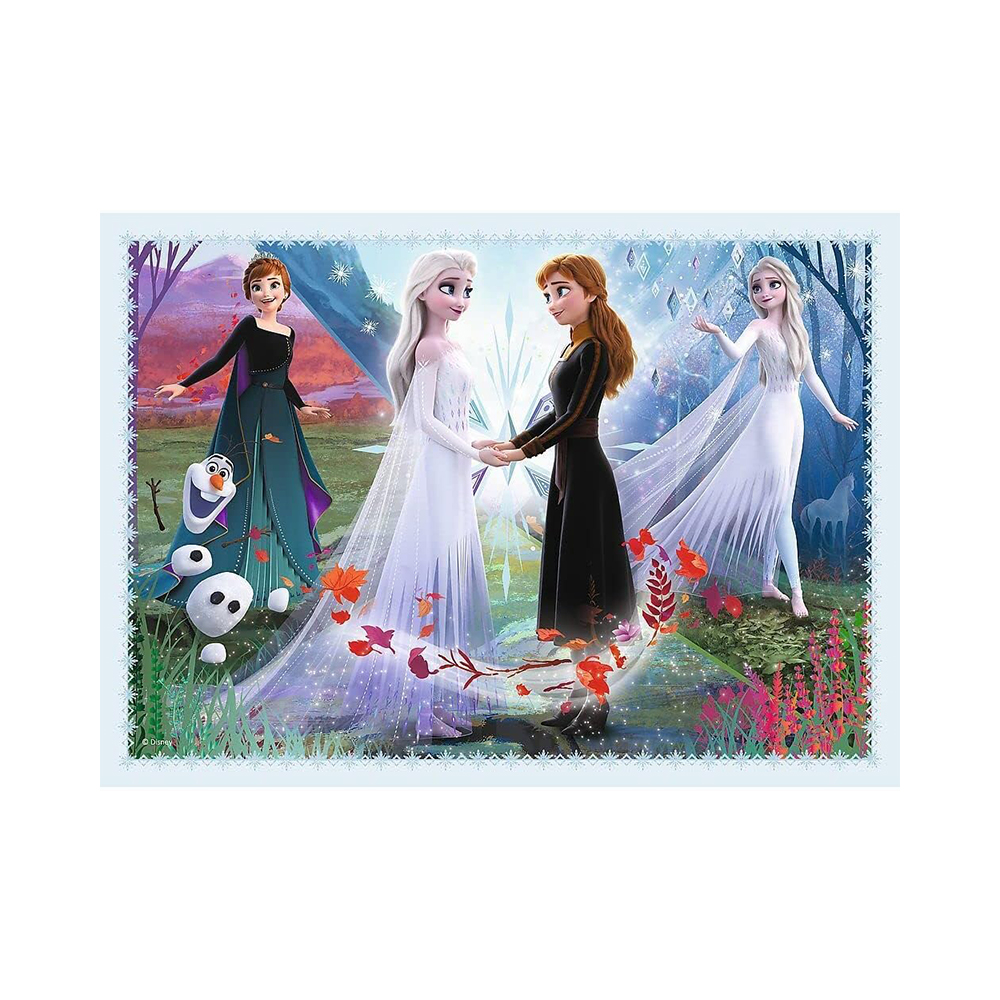 Trefl Puzzles - 4in1 - Magic in the forest / Disney Frozen 2 - Image 5