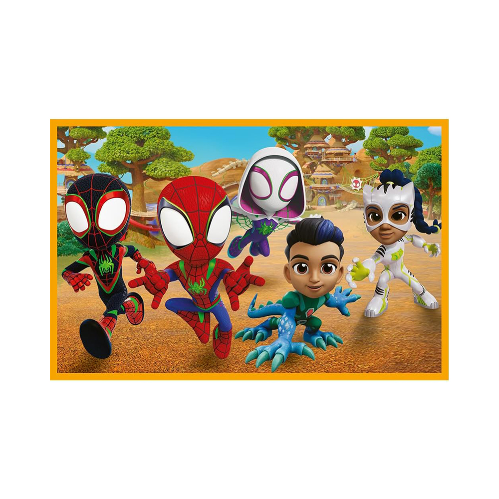 Trefl Puzzles - 2x24 - Spidey and dinosaurs / Spidey and his Amazing Friends Marvel_FSC Mix 70% - Image 3