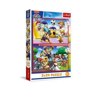 Trefl Puzzles - 2x24 - Doggy day of fun / Viacom PAW Patrol_FSC Mix 70%