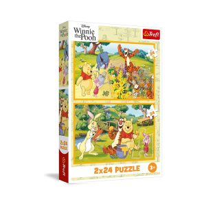 Trefl Puzzles - 2x24 - Day in the garden/ Disney Winnie the Pooh_FSC Mix 70%