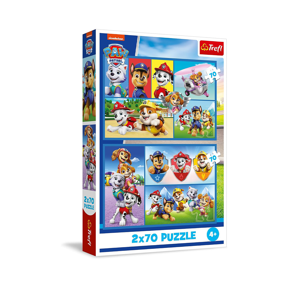 Trefl Puzzles - 2x70 - Paw Patrol rules / Viacom PAW Patrol_FSC Mix 70%