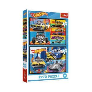 Trefl Puzzles - 2x70 - Toy cars / Hot Wheels_FSC Mix 70%