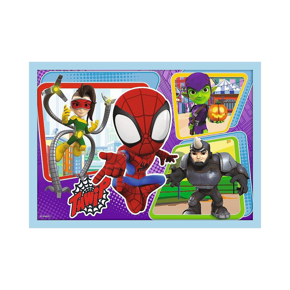 Trefl Puzzles - 4in1 (12, 15, 20, 24) - Spidays team / Spiday and his Amazing Friends - Image 2