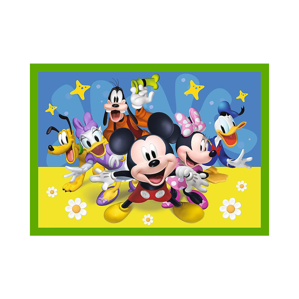 Trefl Puzzles - 4in1 (12, 15, 20, 24) - Among the friends / Disney Mickey Mouse Funhouse - Image 2