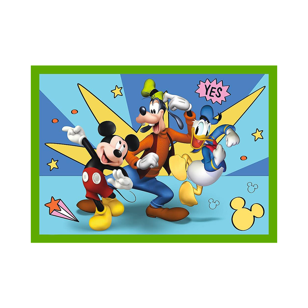 Trefl Puzzles - 4in1 (12, 15, 20, 24) - Among the friends / Disney Mickey Mouse Funhouse - Image 3