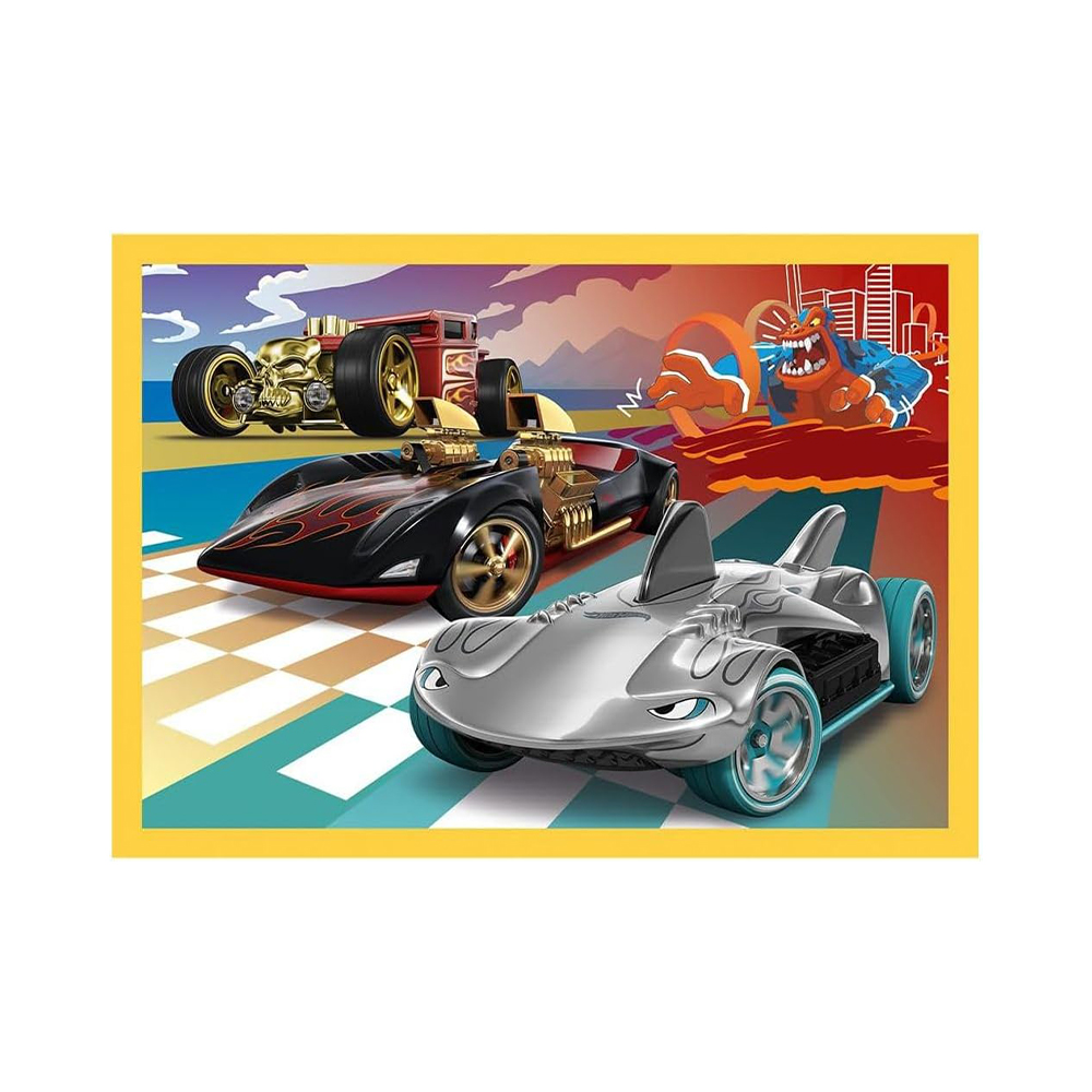 Trefl Puzzles - 4in1 - Hot Wheels vehicles / Mattel Hot Wheels - Image 2