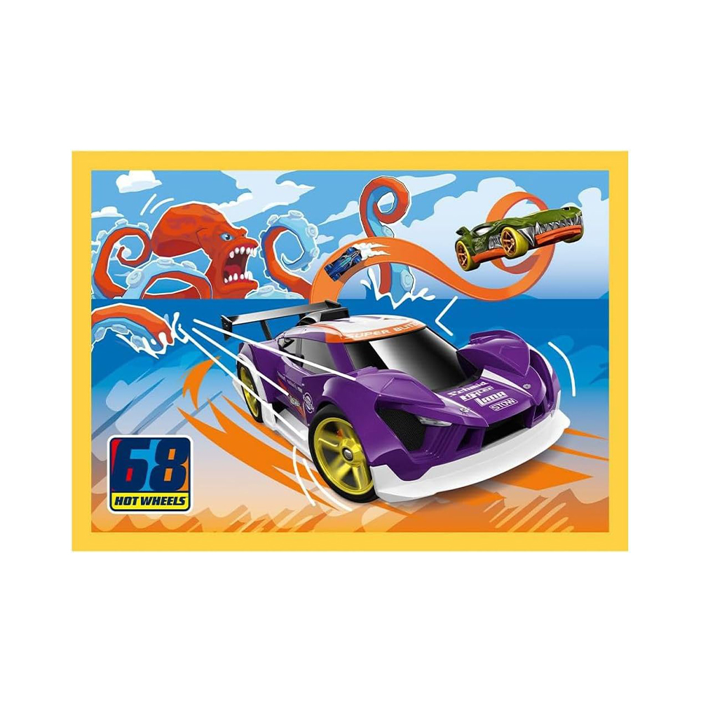 Trefl Puzzles - 4in1 - Hot Wheels vehicles / Mattel Hot Wheels - Image 4