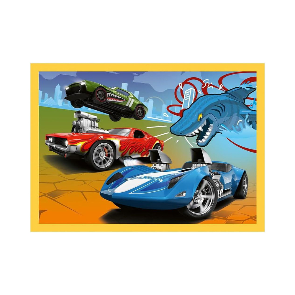 Trefl Puzzles - 4in1 - Hot Wheels vehicles / Mattel Hot Wheels - Image 5