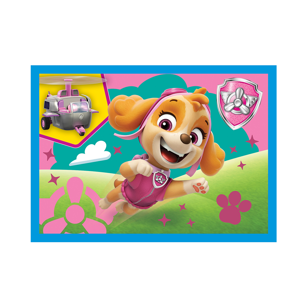 Trefl Puzzles - 4in1 (12, 15, 20, 24) - Running Pupies / Viacom PAW Patrol - Image 4