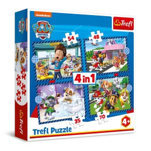 Trefl Puzzles - 4in1 - Doggy things / Viacom Paw Patrol