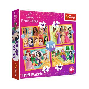 Trefl Puzzles - 4in1 - Fairy tale stories / Disney Princess